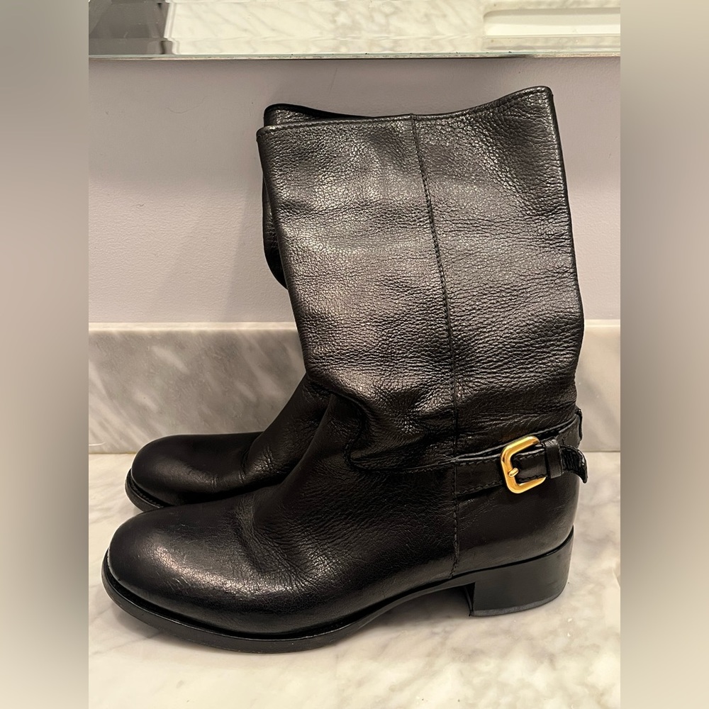 Prada leather boots